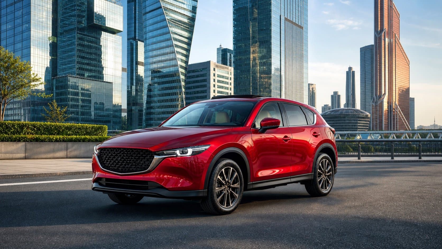 Новая Mazda CX-5 ZHIYA PRO красного цвета Soul Red — максимальная комплектация